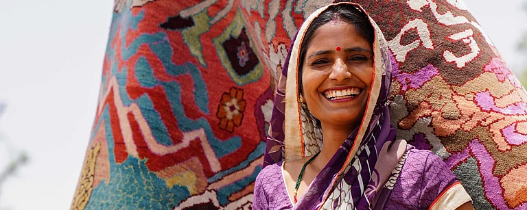 Artisan Manju Devi is an award-winning craftsperson - Copyright: Jaipur Rugs